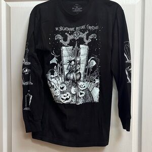 Disney Black Nightmare Before Christmas Long Sleeve Shirt